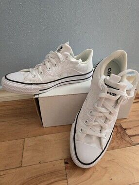Converse  All STAR  White Unisex Shoes Canvas Low Top Sneakers